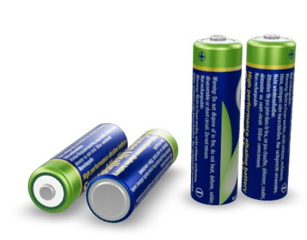 Gembird alkalická baterie AA LR6 1.5V, 4ks