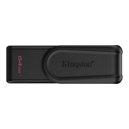 KINGSTON 64GB Portable USB 3.2 Gen 1 DataTraveler Exodia S (Black/Black)