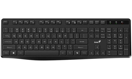 Genius KB-7200 Klávesnice, bezdrátová, 2,4GHz, mini USB přijímač, CZ+SK layout, Copilot klávesa, černá