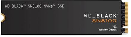 WD BLACK SSD NVMe M.2 1TB PCIe SN8100, Gen5, (R:14900, W:11000MB/s)