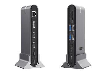 Acer 15in1 Type-C Universal Docking Station : USB-C, 2x USB-A 2.0, 1x USB-A 3.2 Gen2, 1x USB-A 3.2 Gen1, 1x USB-C Gen1,