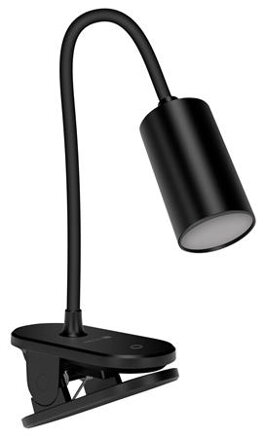 CONNECT IT CLIP 2 stolní Led lampička s klipem, baterie,USB-C, ČERNÁ