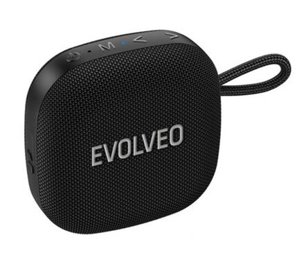 EVOLVEO TopSound, bezdrátový vodotěsný bluetooth reproduktor s rádiem, černý
