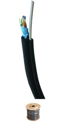 DATACOM FTP drát CAT5E PE,Fca 305m cívka černý OUTDOOR samonosný DATACOM FTP drát CAT5E PE,Fca 305m cívka černý OUTDOOR samonosný