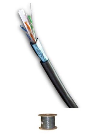 DATACOM FTP drát CAT6 PVC,Eca 500m cívka šedý