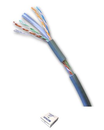 Metráž DATACOM UTP lanko CAT6  PVC 100m šedý