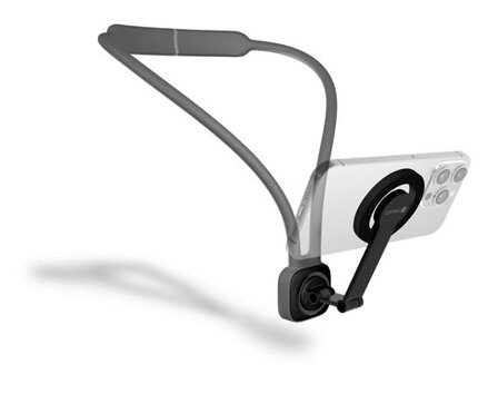 CONNECT IT MagSafe POV magnetický držák telefonu na krk ŠEDÝ
