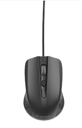 GEMBIRD MUS-4B-01 optická myš, 1200 DPI, USB, černá, délka kabelu 1,35 m