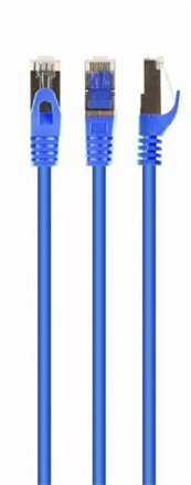 GEMBIRD S/FTP Cat. 6A LSZH patch cord modrý 3m