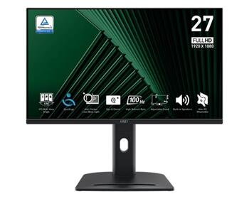 MSI monitor PRO MP275PG, 27"/1920 x 1080 (FHD)/IPS ,100Hz/1ms/HDMI/DP/D-Sub/Výšk. nast./Pivot/černá