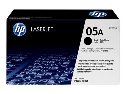 HP toner 05A/Black/2300 stran - hodně poškozený obal