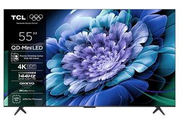 TCL 55C69K SMART TV 55" QLED/4K UHD/Mini LED/144Hz/4xHDMI/USB/LAN/GoogleTV POŠKOZENÁ KRABICE