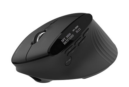 Acer Easy Fit Mouse - Black, Wireless RF 2.4GHz + BT (2x) + USB
