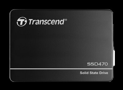 TRANSCEND SSD470N, 2TB Industrial (3K P/E) SSD disk 2.5" SATA3, 3D TLC, Aluminium case, 560MB/s R, 510 MB/W, černý