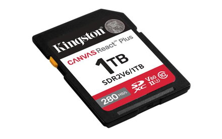 KINGSTON 1TB Canvas React Plus SDXC UHS-II 280R/100W U3 V60 for Full HD/4K