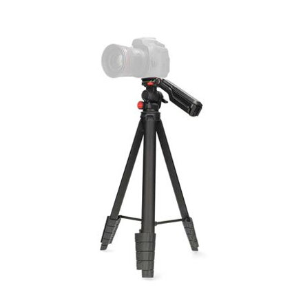 Nedis TPOD2600BK - Stativ | max. 3 kg | 41.5 - 160cm | 5 Segmentů | Náklon & Natočení | ABS / Hliník | Černá