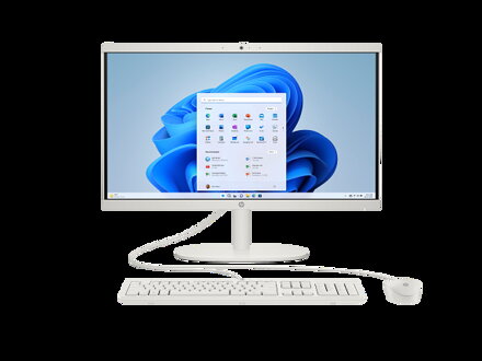HP AIO 22-dg0011nc/21,45'' VA FHD AG/Intel N100/8GB/512GB SSD/Intel UHD/5xUSB/1xHDMI/RJ-45/65W/2y/WIN 11 Home/White