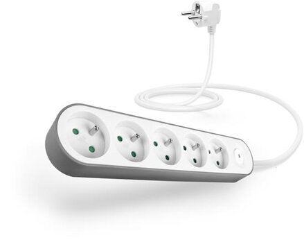 CONNECT IT prodlužovací kabel PowerRex3 , 5 zásuvek, 1,5m, s vypínačem (bíla)