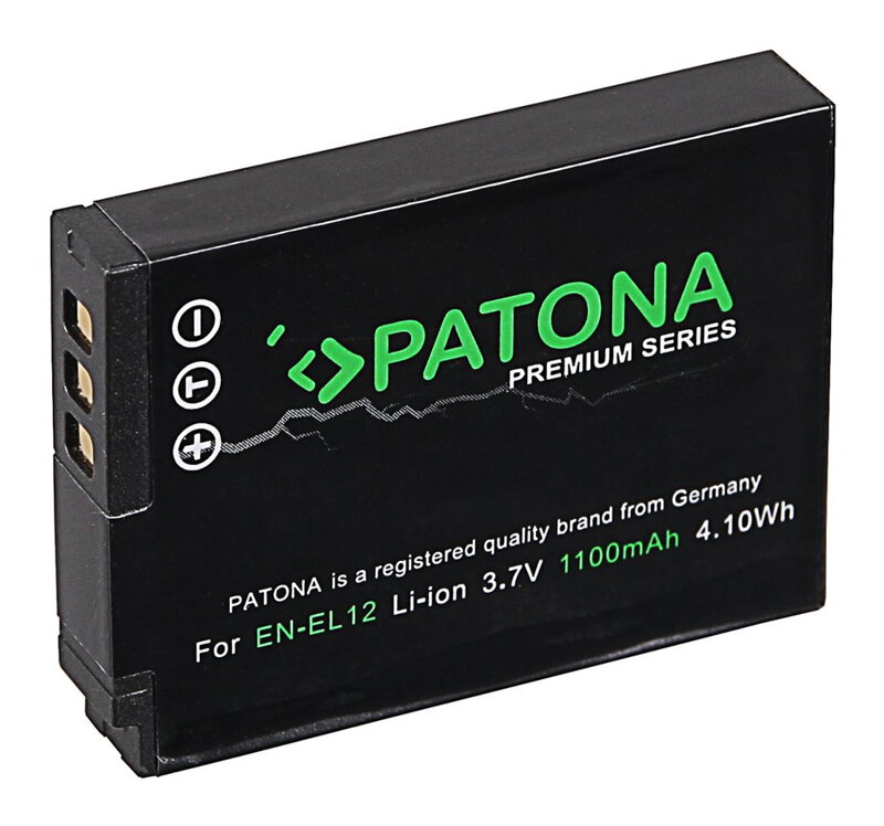 PATONA baterie pro foto Nikon EN-EL12 1100mAh Li-Ion Premium