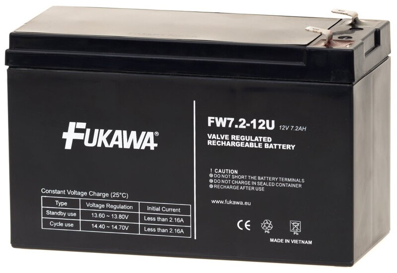 FUKAWA olovená batéria FW 7,2-12 F1U pre UPS