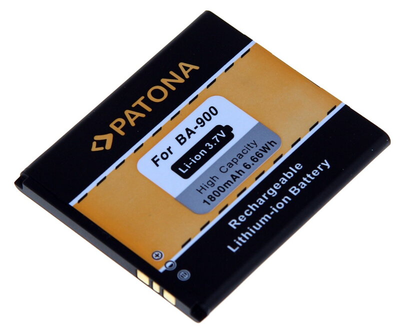 PATONA baterie pro mobilní telefon Sony BA900 1800mAh 3,7V Li-Ion PATONA baterie pro mobilní telefon Sony BA900 1800mAh 3,7V Li-Ion