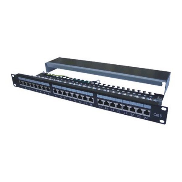 DATACOM Patch panel 19 "STP 24 port CAT6 LSA 1U BK (3x8p) / VL