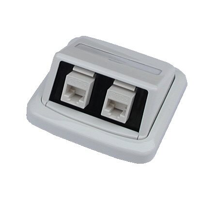 ABB Tango Dátová zásuvka UTP CAT5E 2xRJ45 WHkey biela ABB Tango Dátová zásuvka UTP CAT5E 2xRJ45 WHkey biela