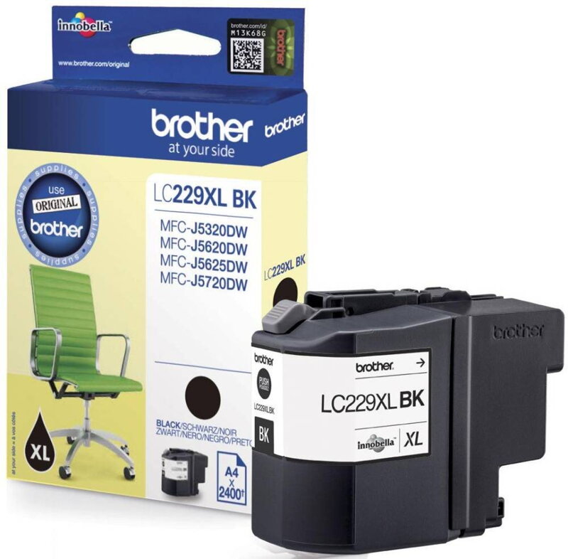 BROTHER inkoustová náplň LC-229XLBK/ Černá/ 2400 stran - pouze MFC-J5xxxDW
