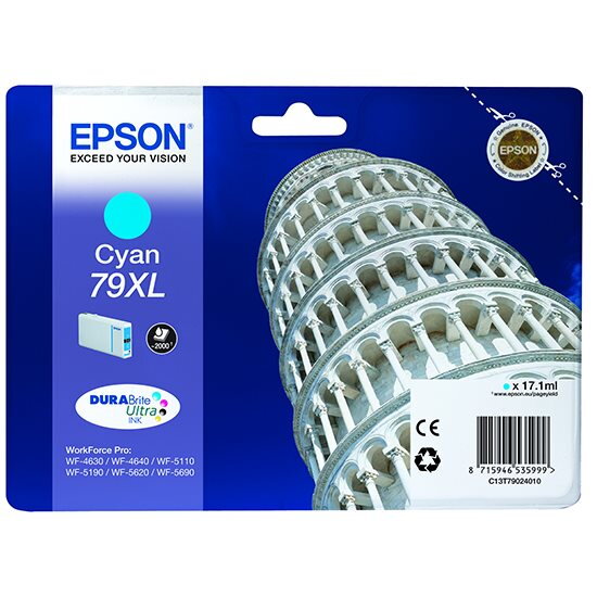 Epson inkoustová náplň/ T7902/ WF-5620/ WF-5690/ 17.1ml/ XL Modrá