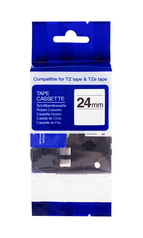 PRINTLINE kompatibilní páska s Brother TZE-751, 24mm, černý tisk/zelený podklad