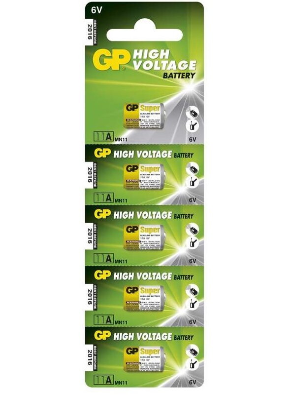 GP alkalická baterie 6V (11A) 5ks blistr GP alkalická baterie 6V (11A) 5ks blistr