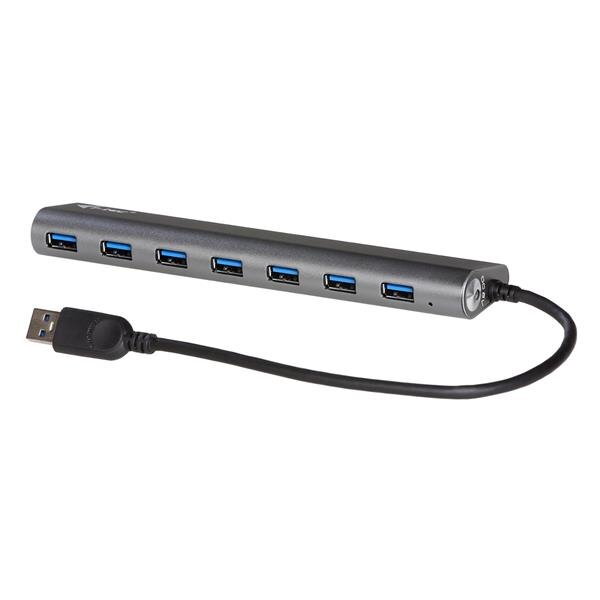 i-tec USB HUB METAL/ 7 portů/ USB 3.0/ napájecí adaptér/ kovový