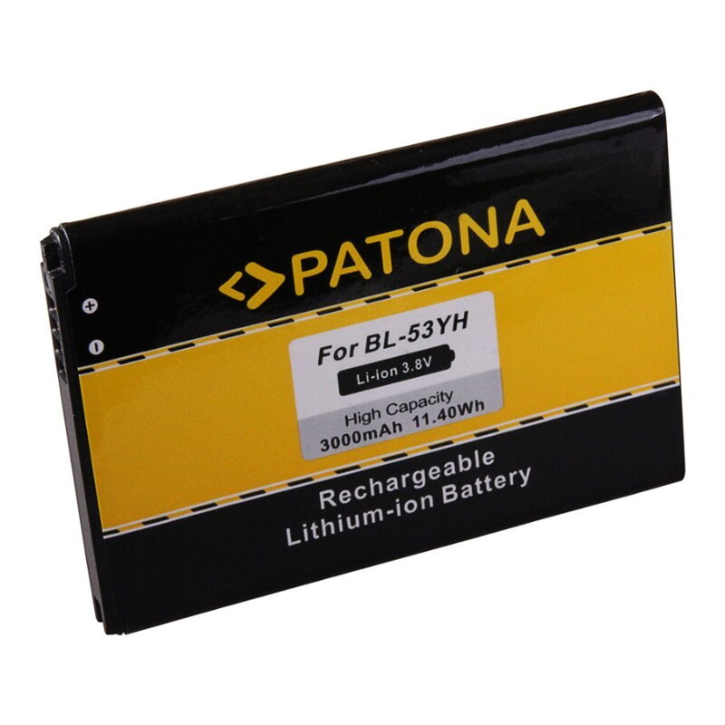 PATONA baterie pro mobilní telefon LG D855 3000mAh 3,8V Li-Ion  BL-53YH