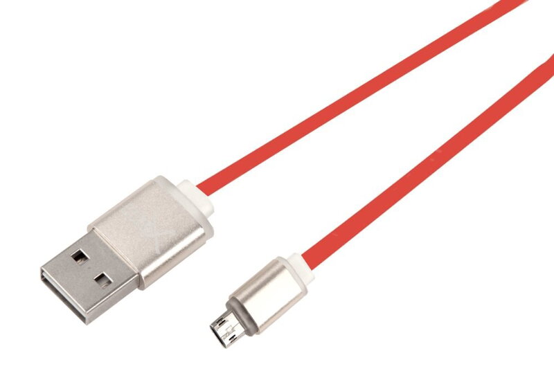 Net-X kabel Micro USB to USB   Nabíjení/Synchronizace, oboustranné konektory - červený