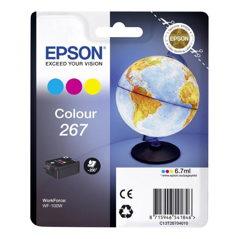 Epson inkoustová náplň/ T2670/ WF-100W/ Barevná Epson inkoustová náplň/ T2670/ WF-100W/ Barevná