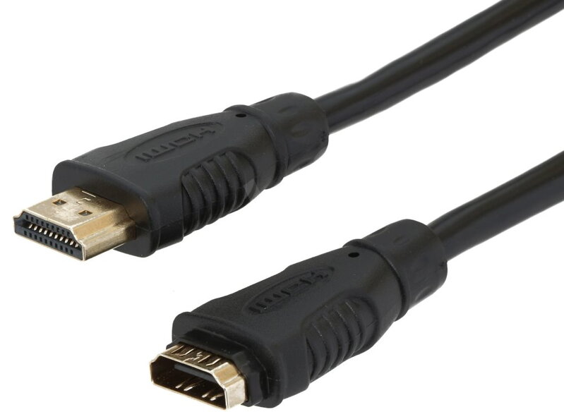 PremiumCord prodlužovací HDMI kabel/ HDMI-HDMI/ černý/ 5m