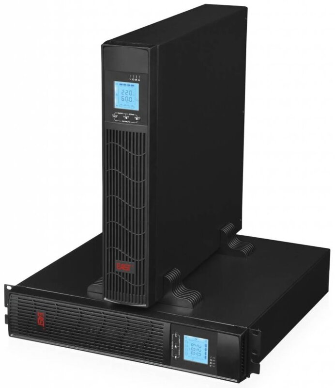 EUROCASE záložní zdroj EA620RT 2000VA / 1600W / Rack/Tower / USB / RJ45 / LCD Displej / Pure sine way EUROCASE záložní zdroj EA620RT 2000VA / 1600W / Rack/Tower / USB / RJ45 / LCD Displej / Pure sine way