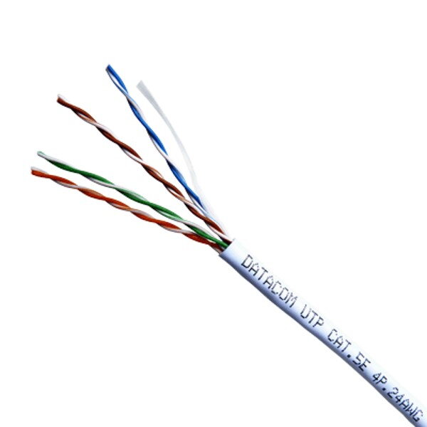 DATACOM kábel drôt C5E UTP PVC 305m box biely