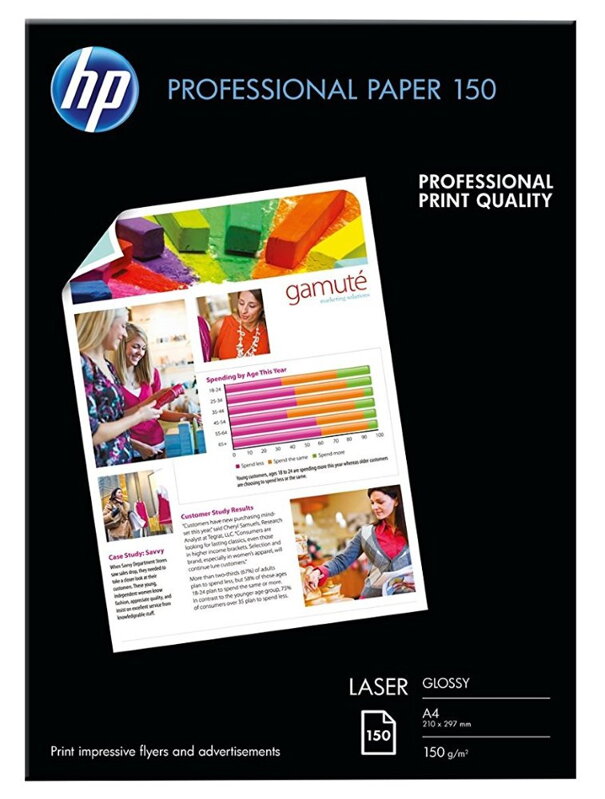 HP Professional Laser Photo Paper, Glossy, A4, 150 listů, 150 g/m2 HP Professional Laser Photo Paper, Glossy, A4, 150 listů, 150 g/m2