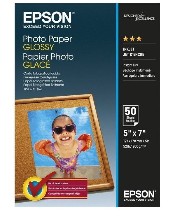 EPSON fotopapír C13S042545/ 13x18cm/ Lesklý/ 50ks EPSON fotopapír C13S042545/ 13x18cm/ Lesklý/ 50ks
