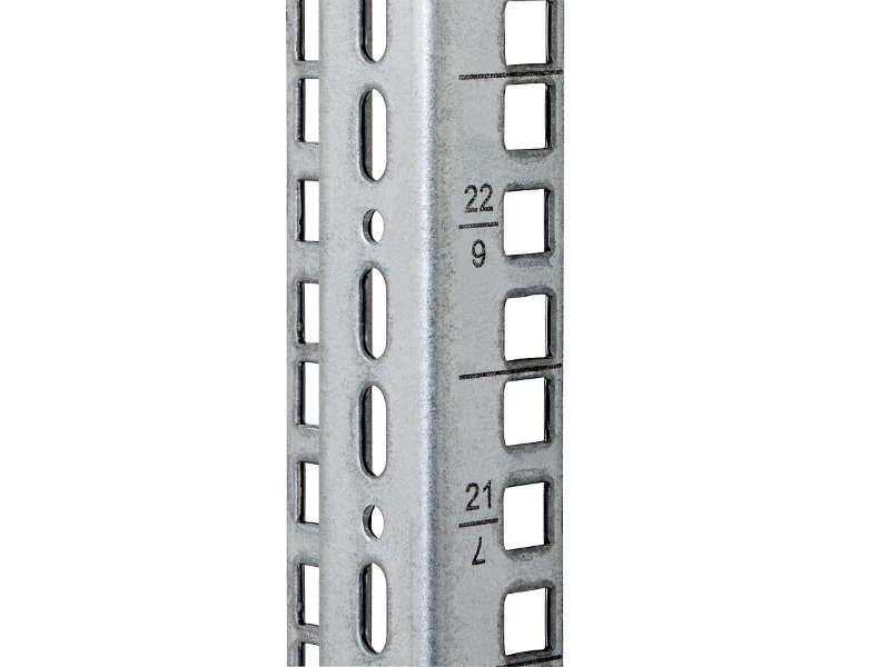 Triton vertikálne lišta 22U štvorcový otvor 9,5x9,5mm