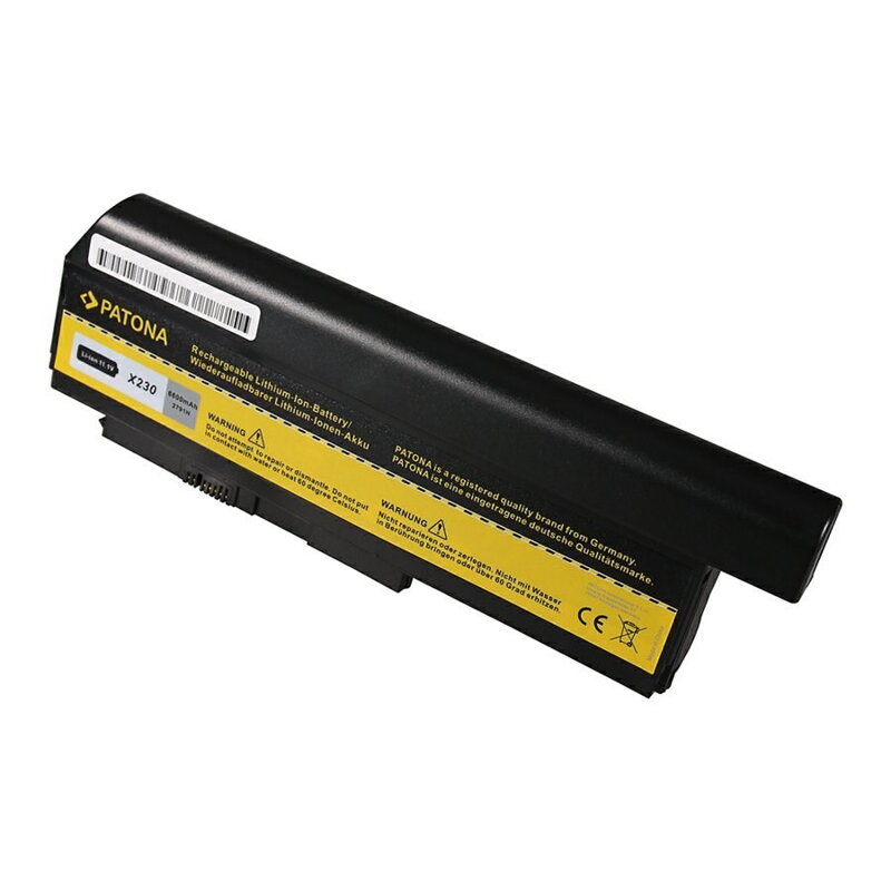 PATONA baterie pro ntb LENOVO ThinkPad X230/X220 6600mAh Li-Ion 10,8V PATONA baterie pro ntb LENOVO ThinkPad X230/X220 6600mAh Li-Ion 10,8V