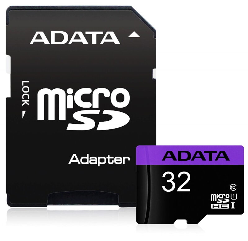 ADATA Premier 32GB microSDHC/ UHS-I CL10 + adaptér ADATA Premier 32GB microSDHC/ UHS-I CL10 + adaptér