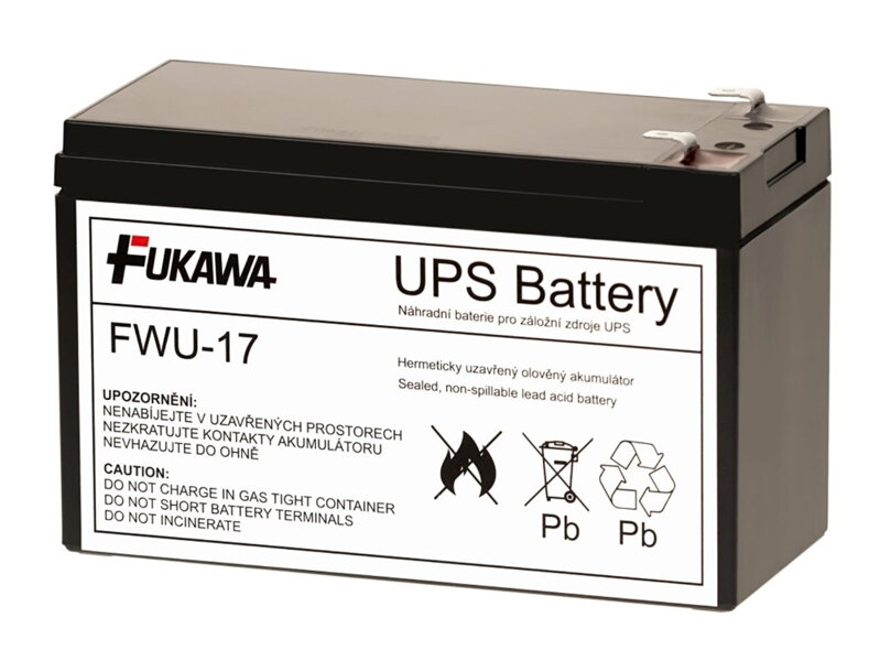 FUKAWA olověná baterie FWU-17 do UPS APC/ náhradní baterie za RBC17/ 12V/ 9Ah/ životnost 5 let