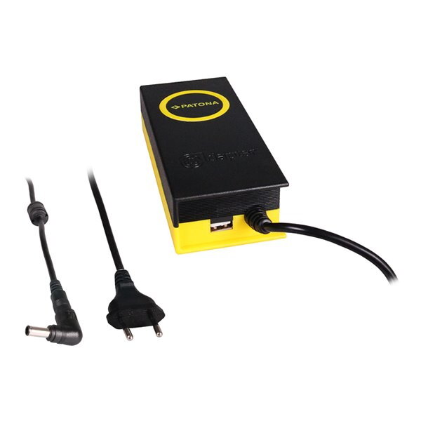 PATONA napájecí adaptér k ntb/ 19,5V/4,7A 90W/ konektor 6,5x4,4mm/ + výstup USB PATONA napájecí adaptér k ntb/ 19,5V/4,7A 90W/ konektor 6,5x4,4mm/ + výstup USB