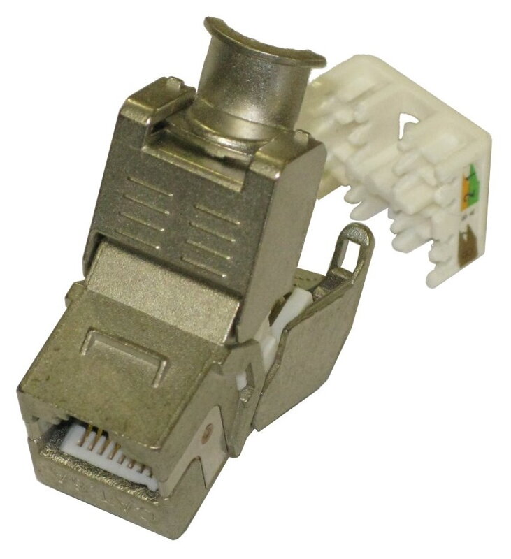 XtendLan Keystone jack RJ45, zaklapávací, CAT6A, STP, instalace bez nástrojů XtendLan Keystone jack RJ45, zaklapávací, CAT6A, STP, instalace bez nástrojů