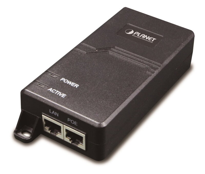 Planet POE-172 Ultra PoE injektor 802.3af / at (60W / 56V), 1000Base-T, interný zdroj, na stenu Planet POE-172 Ultra PoE injektor 802.3af / at (60W / 56V), 1000Base-T, interný zdroj, na stenu