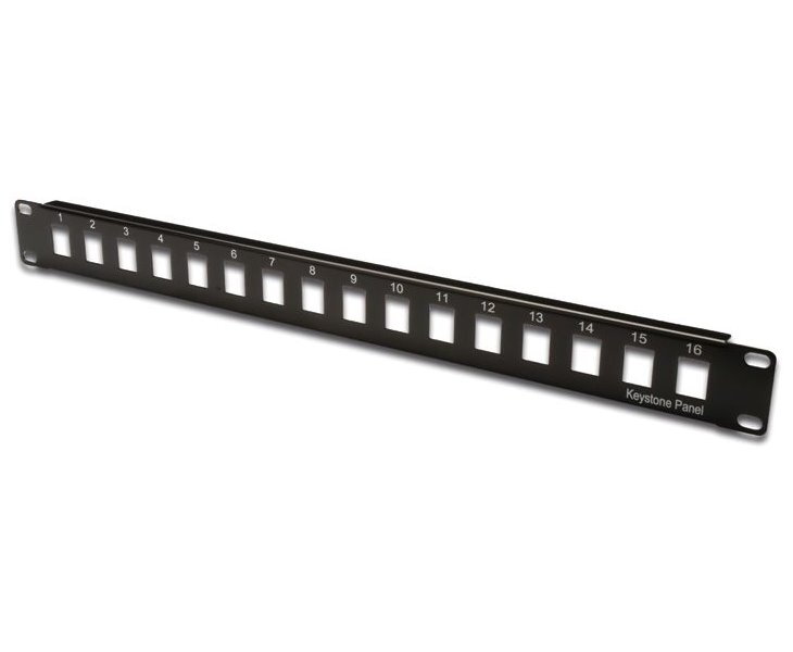 XtendLan Patch panel 1U 19", 16 otvorů, neosazený, nestíněný XtendLan Patch panel 1U 19", 16 otvorů, neosazený, nestíněný