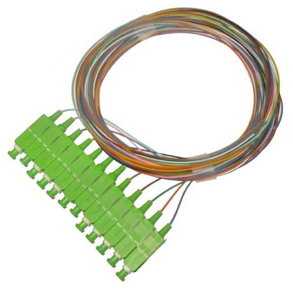XtendLan FO pigtail SC/APC, 9/125, 0,9mm,1m, sada 12ti pigtailů různé barvy, G.652d XtendLan FO pigtail SC/APC, 9/125, 0,9mm,1m, sada 12ti pigtailů různé barvy, G.652d