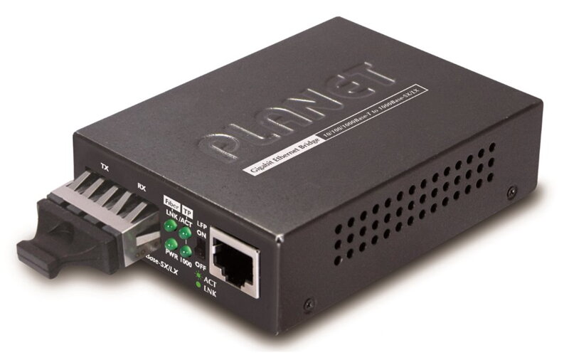 Planet GT-802S opto konvertor 10/100 / 1000Base-T - 1000Base-LX, SC, singlemode 10km Planet GT-802S opto konvertor 10/100 / 1000Base-T - 1000Base-LX, SC, singlemode 10km